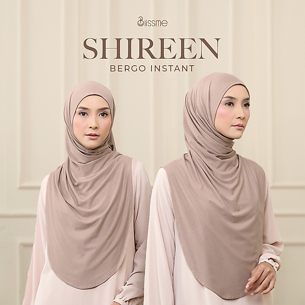 Blissme - Shireen Bergo Instan Syar'i - Hijab Kaos Rayon Premium