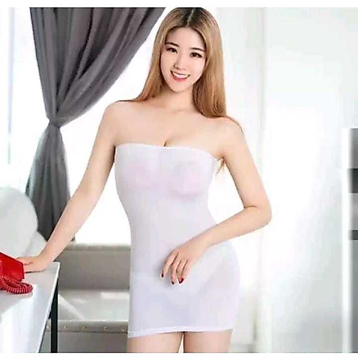 kemben panjang polos/sexy bodysuit transparan / Baju tidur wanita mini dress