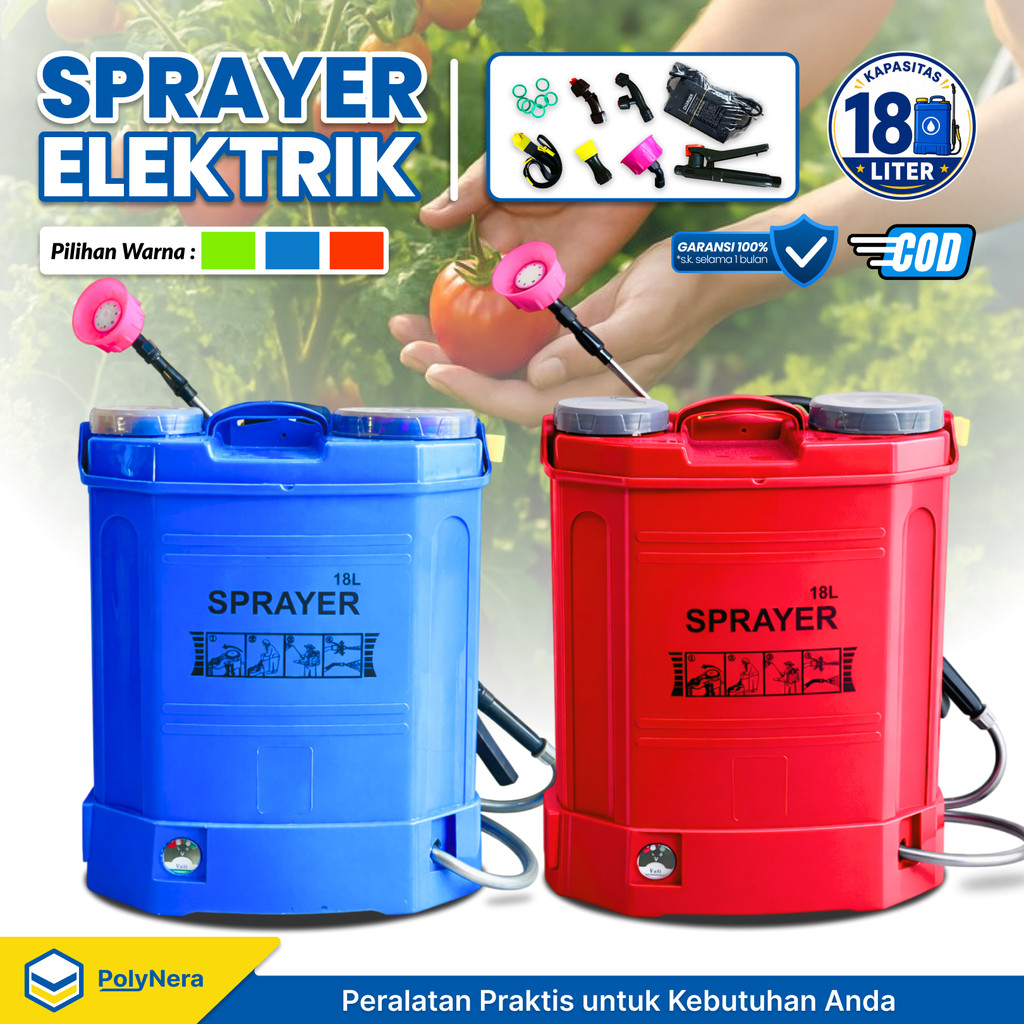 Sprayer Elektrik Otomatis 18L – Semprotan Kuat untuk Hama, Pupuk & Disinfektan