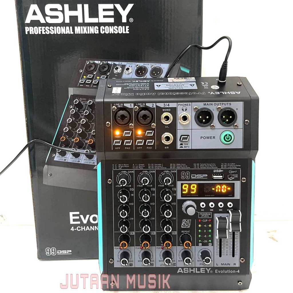 Mixer Audio Ashley Evolution 4 New / Mixer EVOLUTION4 Model Terbaru ,