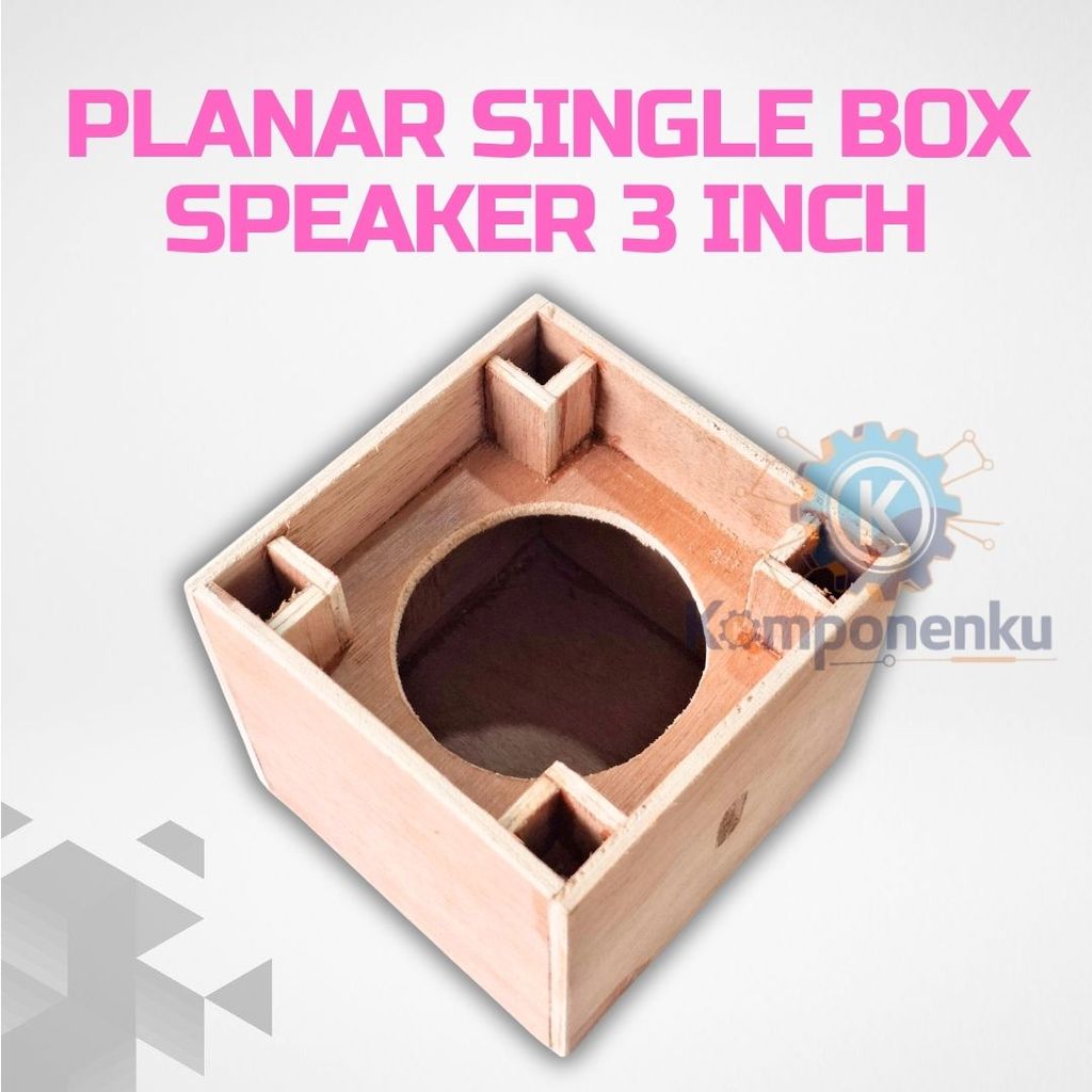 Box Speaker 3 Inch Model Planar Single Box Audio Kosongan