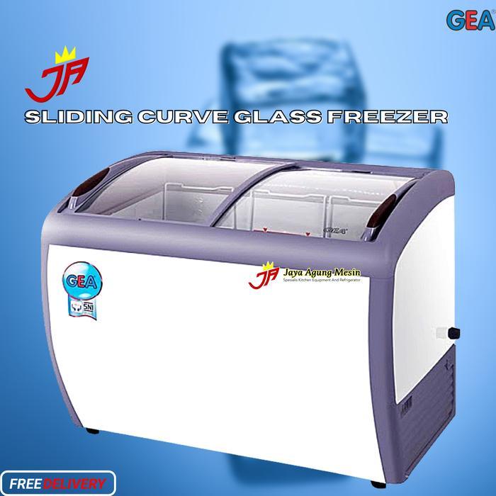 Display Freezer GEA SD-260BY / Sliding Curved Glass Freezer GEA