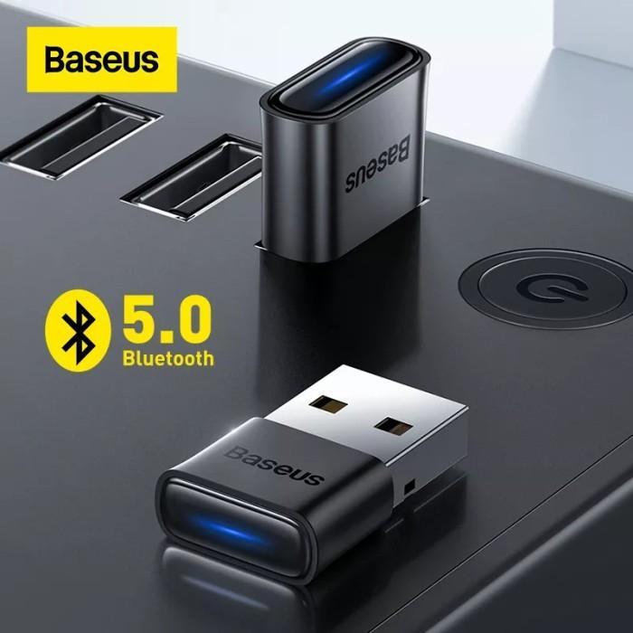BASEUS USB DONGLE BLUETOOTH ADAPTOR 5.0 FOR PC LAPTOP WIRELESS AUDIO - Bluetooth 5.0