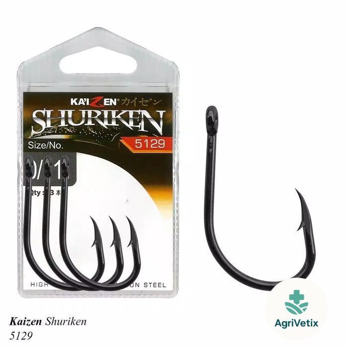 Mata Kail Pancing Carbon Kaizen Shuriken Ukuran Komplit - 0/1