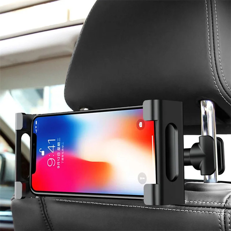 Car Phone Holder Jok Mobil Belakang Stand HP Tablet 360 Derajat Universal Dudukan Kursi Kursi Mobil