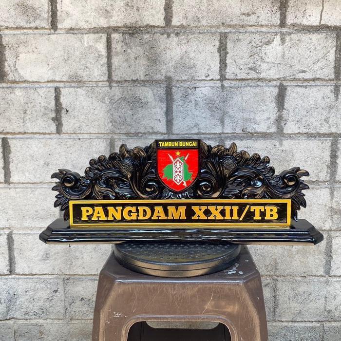 Papan nama meja kantor / papan nama meja / papan nama meja ukiran-leluhurart-
