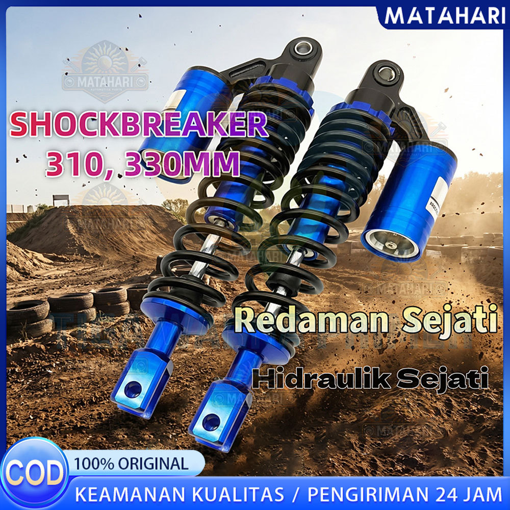 TWPR Shockbreaker Motor Matic KTC Tipe EVO 270MM 290MM 310MM 330MM Tabung Atas Adjustable Untuk Mio 