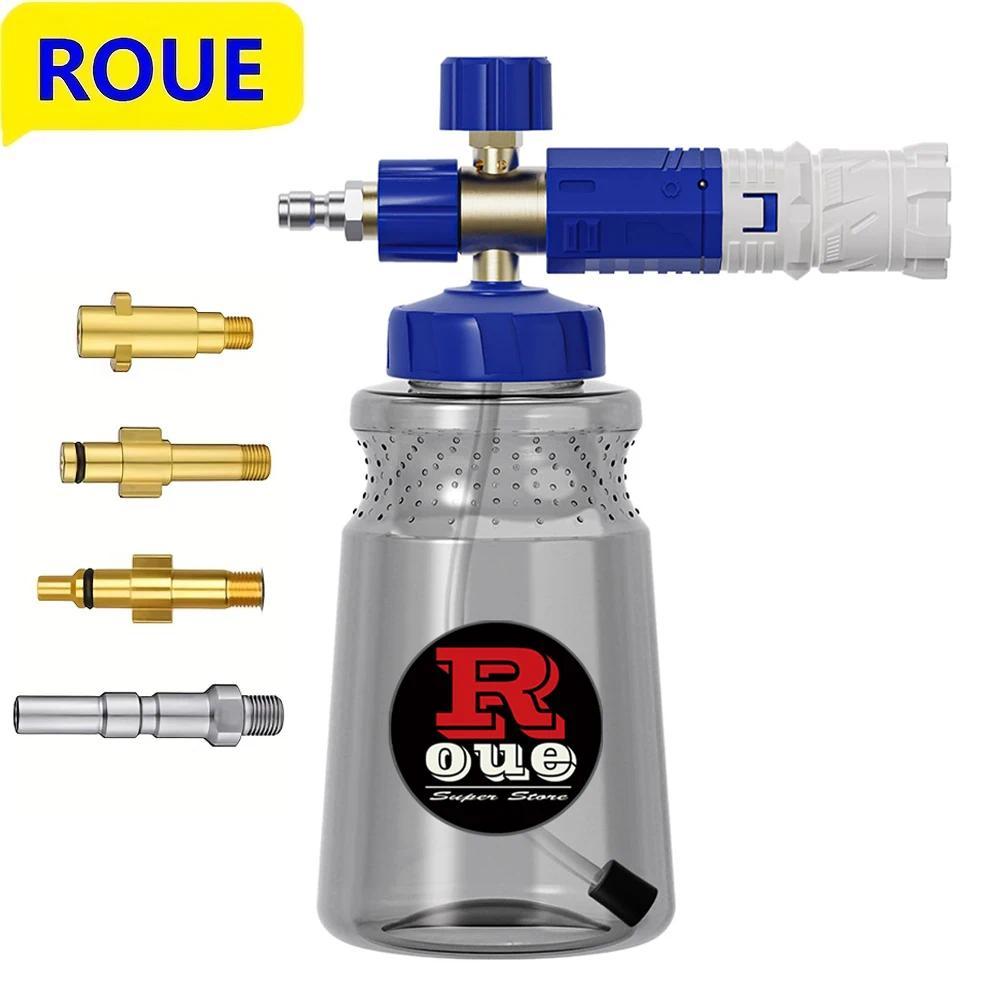 ROUE Snow Foam Lance Foamer Cannon  Soap Foam Generator High Pressure Car Washer Accessories For Kar