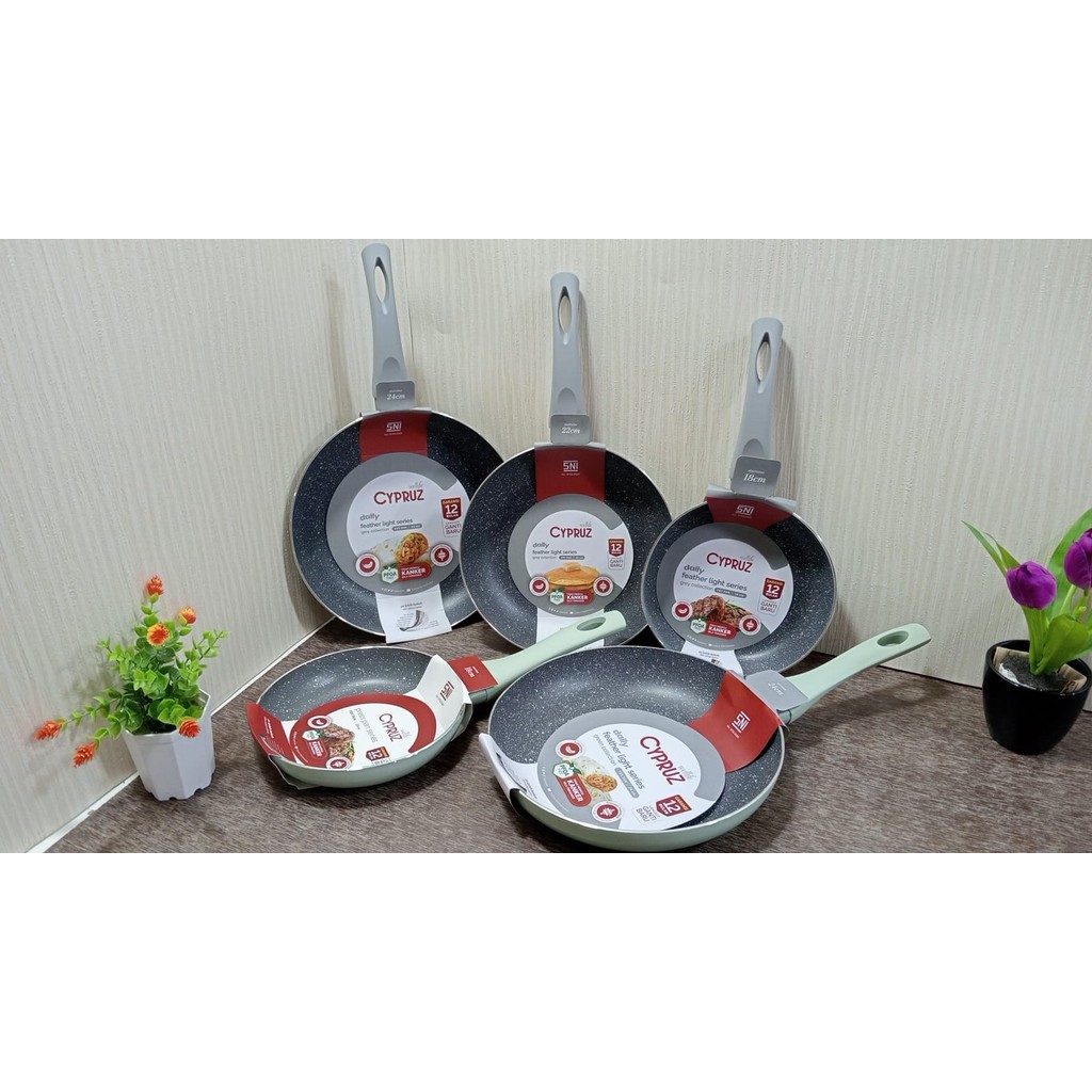 Frypan / Teflon Anti Lengket CYPRUZ ukuran 18-24cm