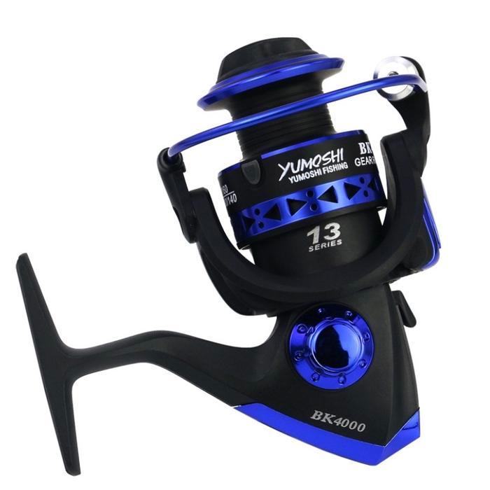 REEL PANCING YUMOSHI BK1000-7000 SPOOL METAL BIRU 12BB+1 - BK1000