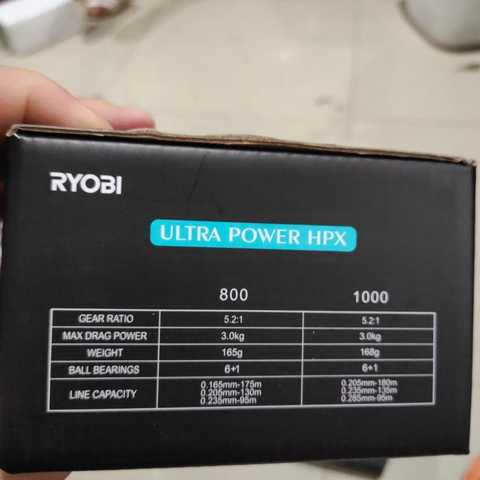 reel ryobi ultra power 800 atau 1000 hpx power handle - hpx gold, 1000 hpx