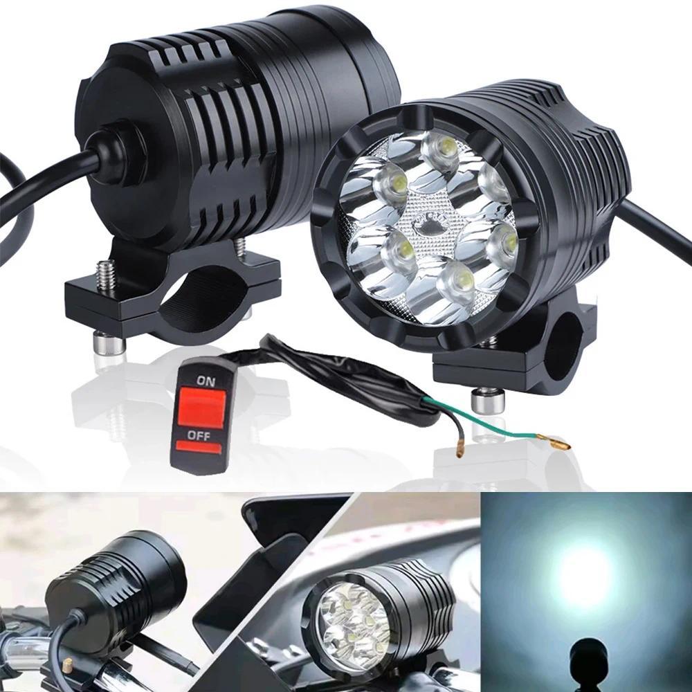 HYNBYZJ 6Inch Motorcycle LED Headlight Spotlight Universal Moto Spotlight Adtional LED Auxiliary Far