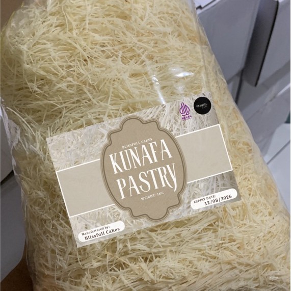 Adonan Pastry Kering Kataifi Arab untuk Kunafa dan Baklava 200 Gram