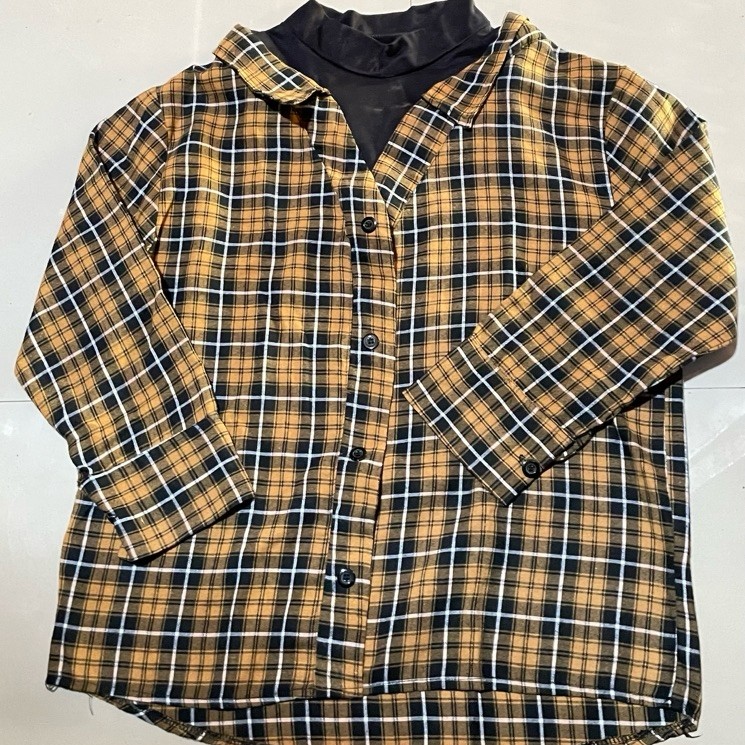 kemeja flanel blouse flanel kemeja wanita