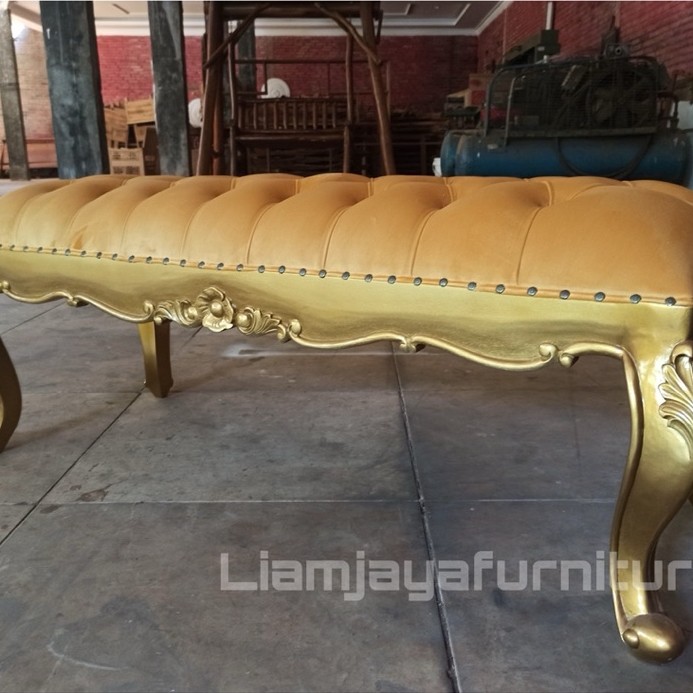 SOFA STOOL GARENG UKIR GOLD