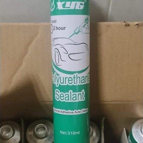 Lem Sealant Xyg Hitam Pu Polyurethane 310 Ml Khusus Untuk Pemasangan Kaca