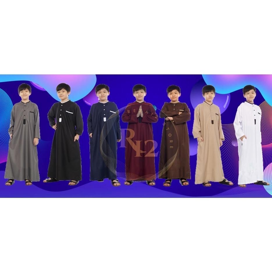 NEW PRODUCT REZA Jubah Anak Laki - Laki Toyobo Premium 2 - 17 Tahun /Jubah Anak Remaja /Gamis Anak L