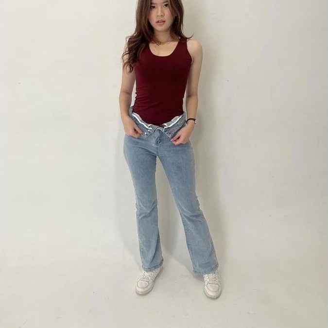 [Lolabae] JULIA Bodysuit Wanita | Atasan Bodysuit Wanita | Tank Top Bodysuit