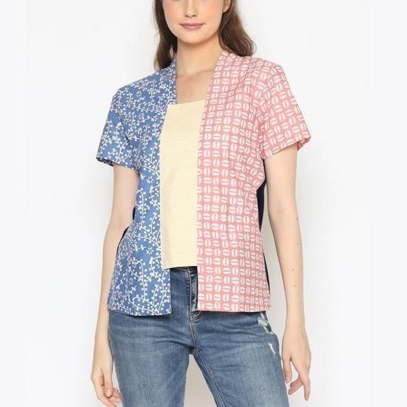 TERKINI Blouse Batik Wanita - Bhatara Batik Sheisha Blouse Batik TERKINI