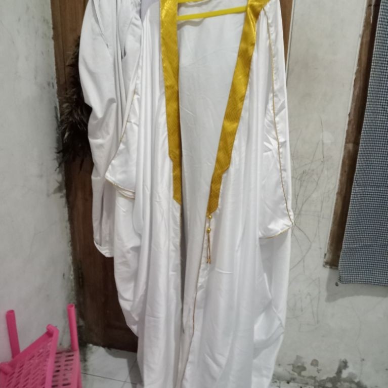 jubah bisht putih size XXL