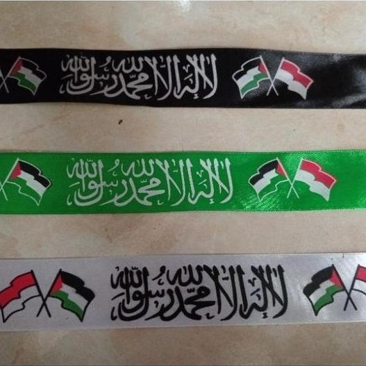 Ready Atribut Palestina Indonesia Saudara aksesoris ikat kepala tauhid style