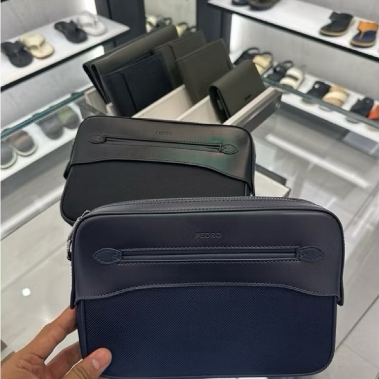 Tas pria clutch pedro original