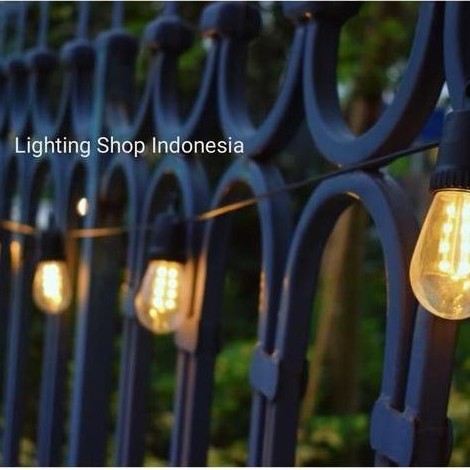 Lampu gantung kabel fiting solar cell waterproof led tenaga surya