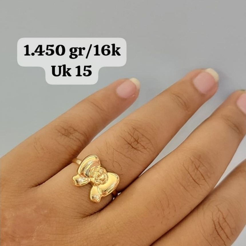 Cincin emas 70 pita mawar