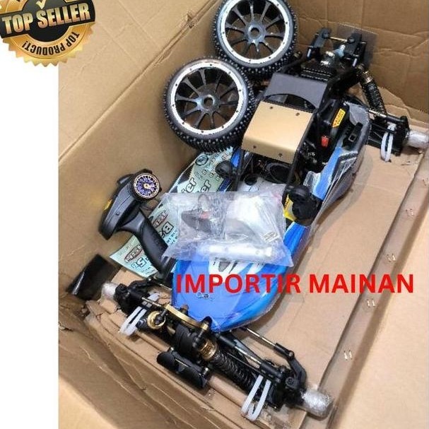RC CAR BUGGY GASOLINE PAKAI BENSIN HSP BAJER 94054S ENGINE 32CC 2TAK SKALA 1:5 REMOTE CONTROL TOYS I