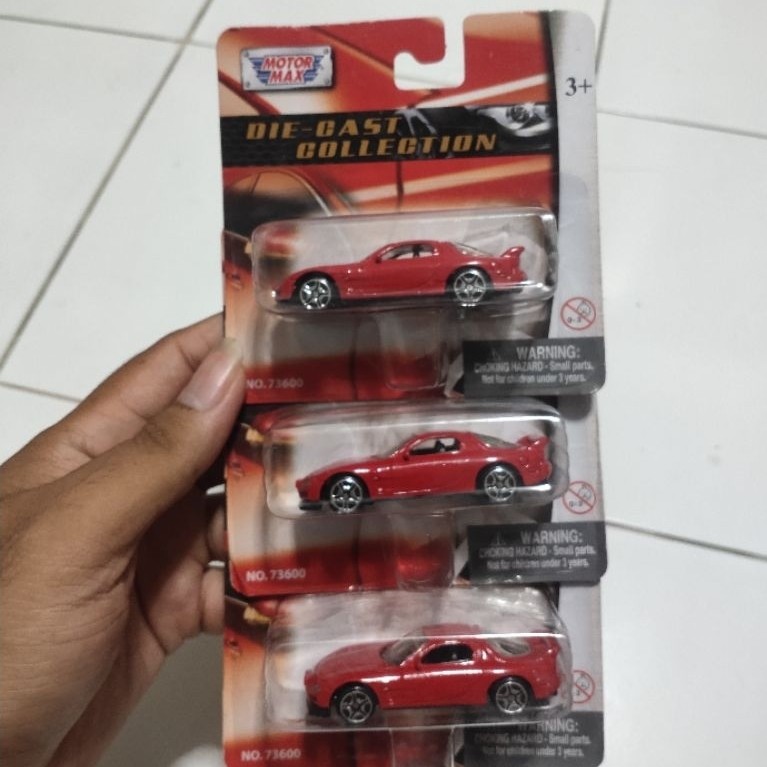 motormax mazda RX7 merah diecast mazda RX7