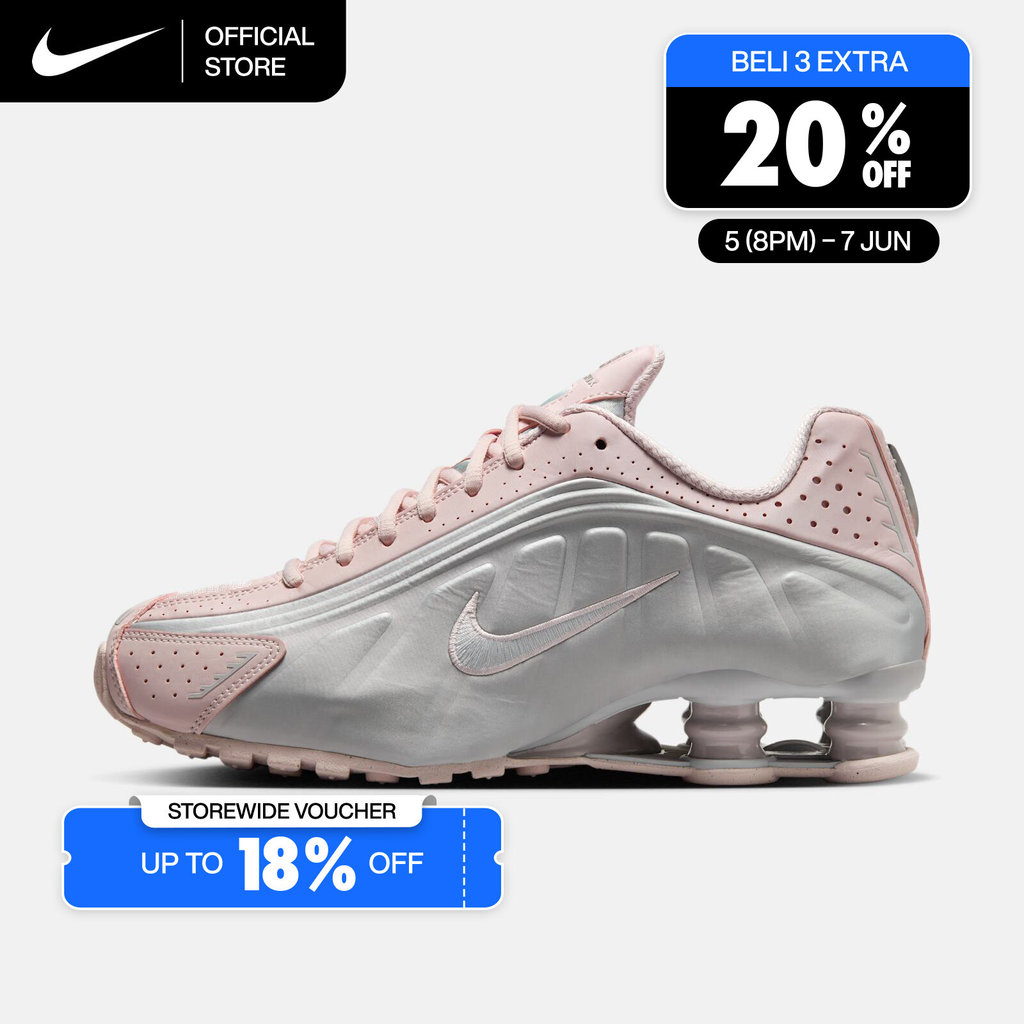 Nike Women's Shox R4 Shoes - Barely Rose [AR3565-600]