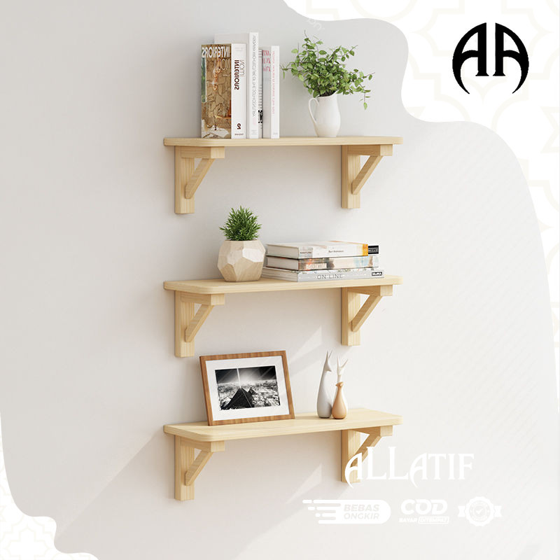 Rak Dinding Kayu Siku Amabalan Dinding Model Siku Rak Dinding Kayu Pinus