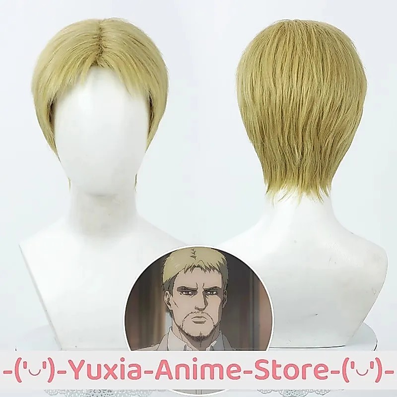 ATTACK ON TITAN REINER BRAUN COSPLAY WIG AND CAP ANIME GAME ROLEPLAY WIGS PARTY COSTUME PROP