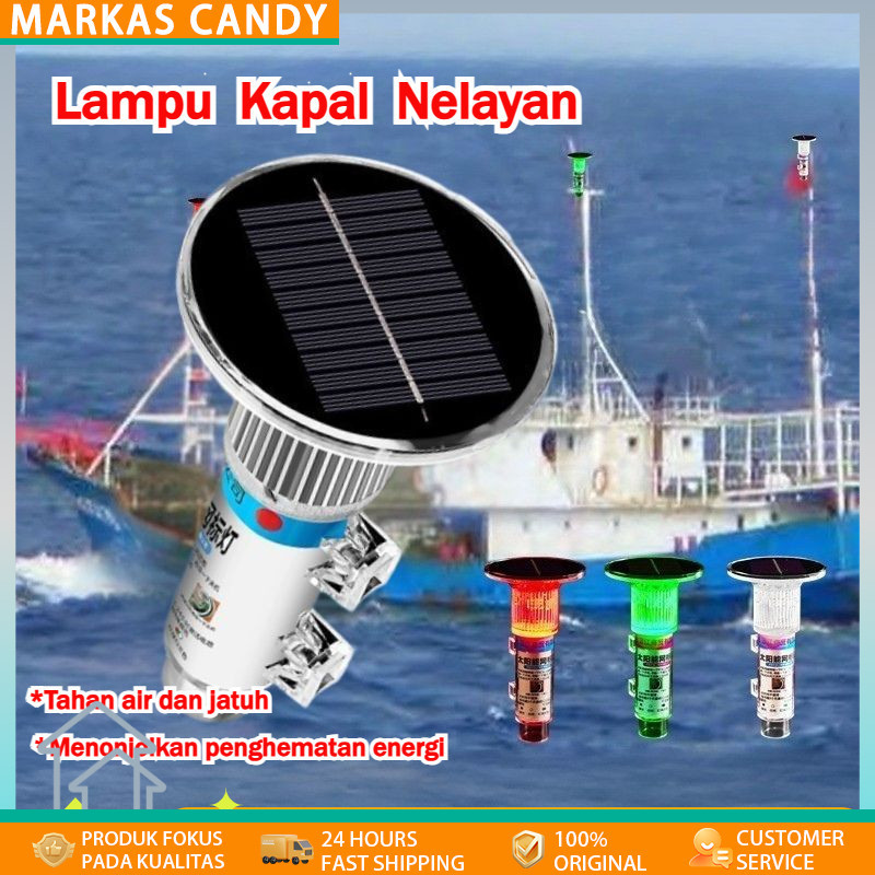 [COD] Lampu Torpedo Bertenaga Surya Lampu Jaring Lampu Kapal Nelayan Lampu Penanda Laut Tanda Pering