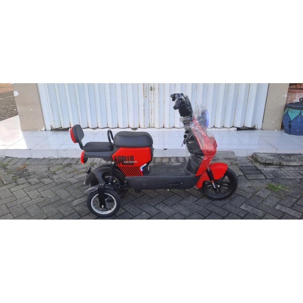 Sepeda Listrik Goda 118 APOLLO + Roda Bantu
