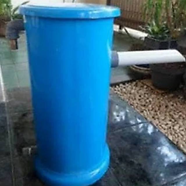 Paket Tabung filter 2 sekat lengkap Isi Filter Tabung Kolam Ikan Tong Chamber Kolam Saringan
