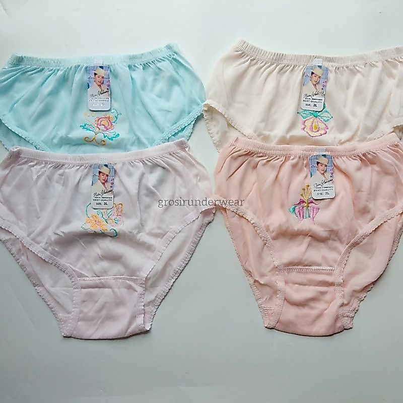 12 Pcs CD Bordir Celana Dalam Wanita Dewasa