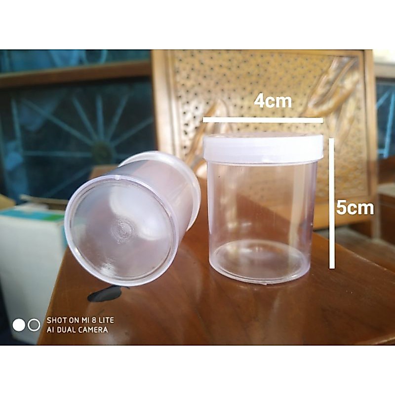 Pot Urine 50 cc isi(80/pcs) Plastik / Cup Slime / Pot Salep Dahak 50cc 50ml 50 ml 5