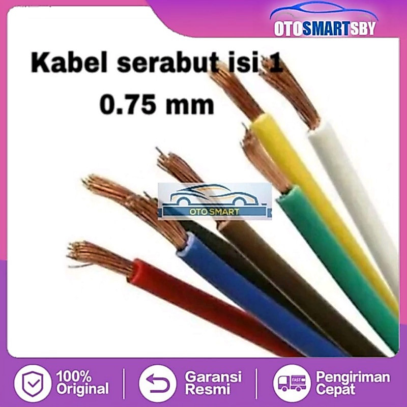 Kabel Serabut NYAF 0.75/Kabel Listrik /kabel Mobil Jual  Meteran