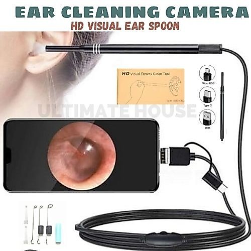 Kamera Telinga Alat Pembersih Telinga Endoskopi Visual HD Earwax Clean Perawatan Kesehatan Telinga