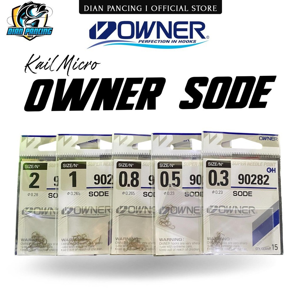 Mata Kail Pancing Owner Sode Tajam dan Berkualitas Made In Japan Mancing Ikan