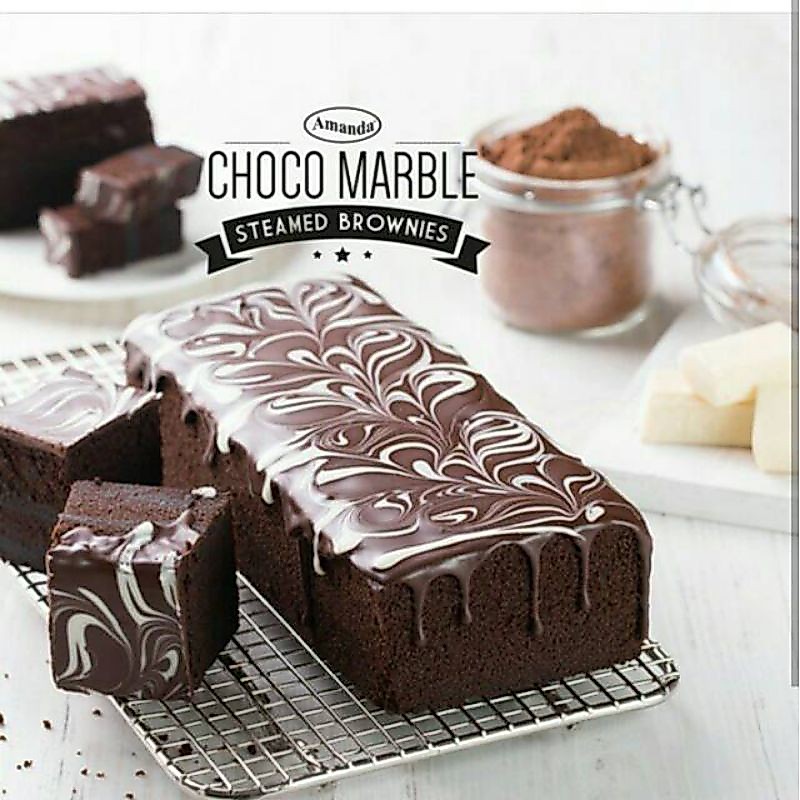 Amanda Chocomarble || Brownies kukus coklat oleh oleh jakarta bandung Nusantara bolu meeting kue aca