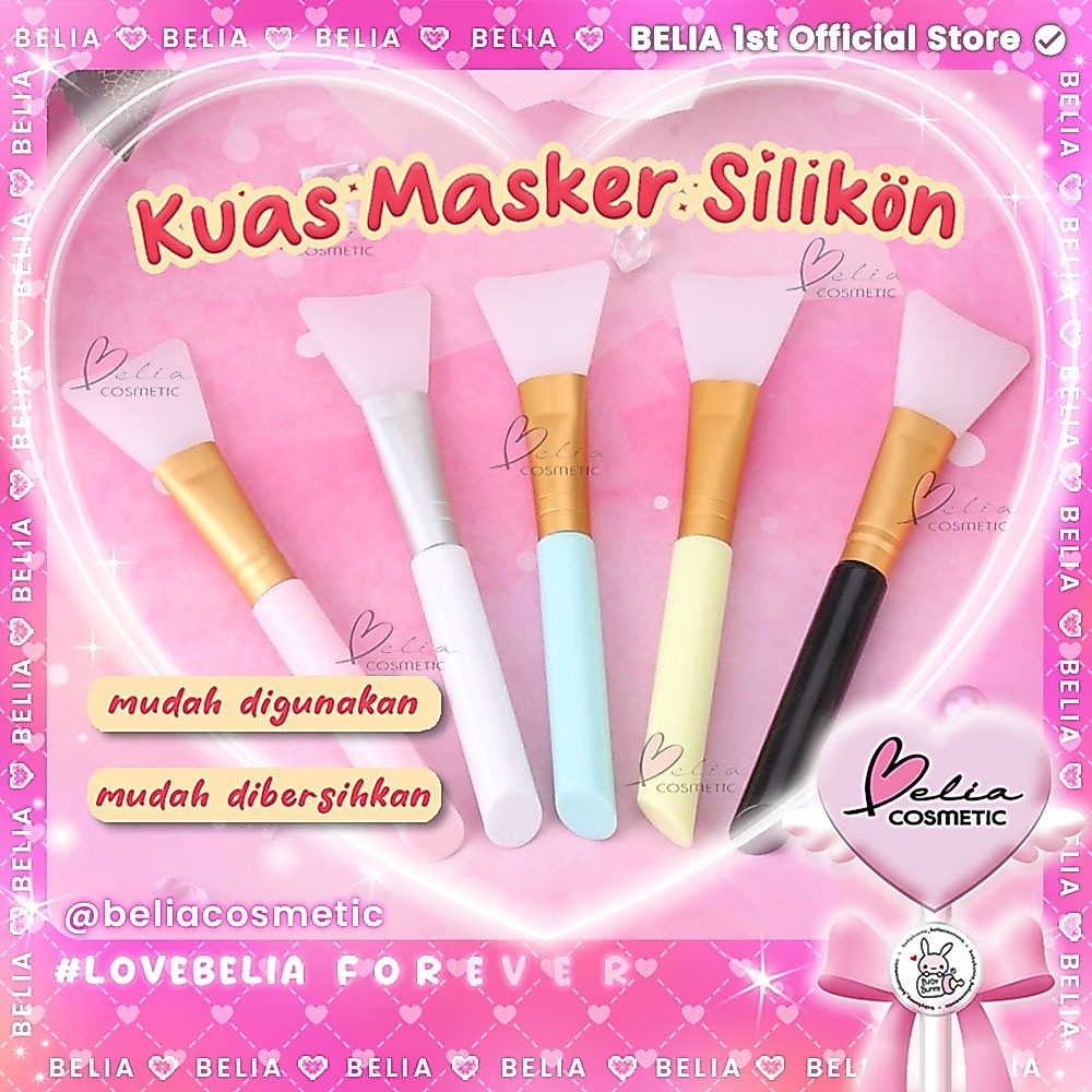 ❤ BELIA ❤ Kuas Masker Wajah Silikon | Spatula Silicone Wajah | Silicone Facial Mud Mask Brush | Spat