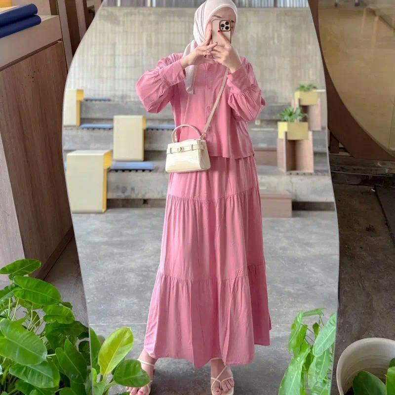 AISHA SET ROK MAYUNG RAYON TWIIL PREMIUM POLOS