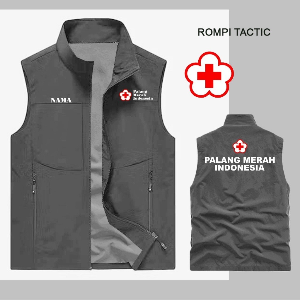 ROMPI TACTIC PMI / ROMPI SPORT KEREN / ROMPI CUSTOM SABLON PALANG MERAH INDONESIA / ROMPI PRIA WANIT