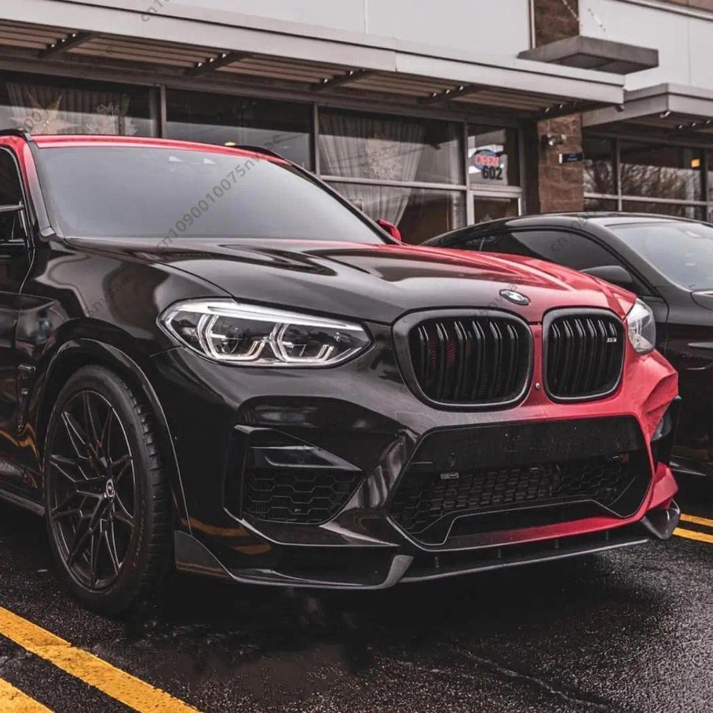 Front Bumper Lip Spoiler For BMW X3 M F97 X4 M F98 Competition LCI 2022-2024 Splitter Lower in Prote