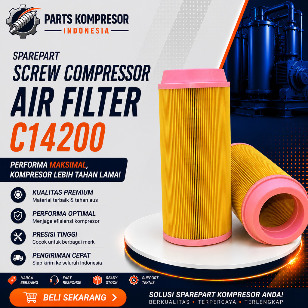 C14200 Filter Air Filter - C 14200 Filter Udara Mann Filter / For compressor 35HP