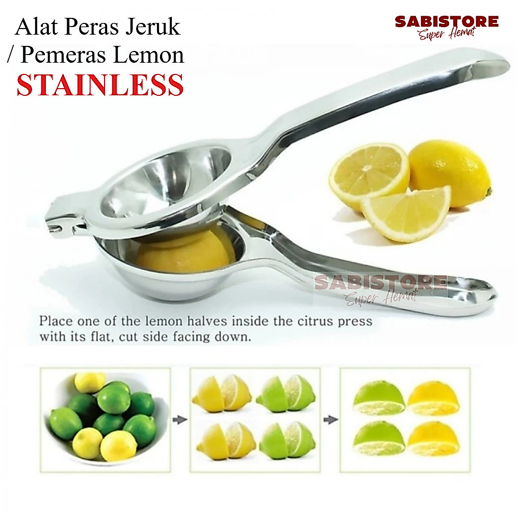 ALAT PERAS JERUK STAINLESS MANUAL - Pemeras Lemon & Jeruk Manual