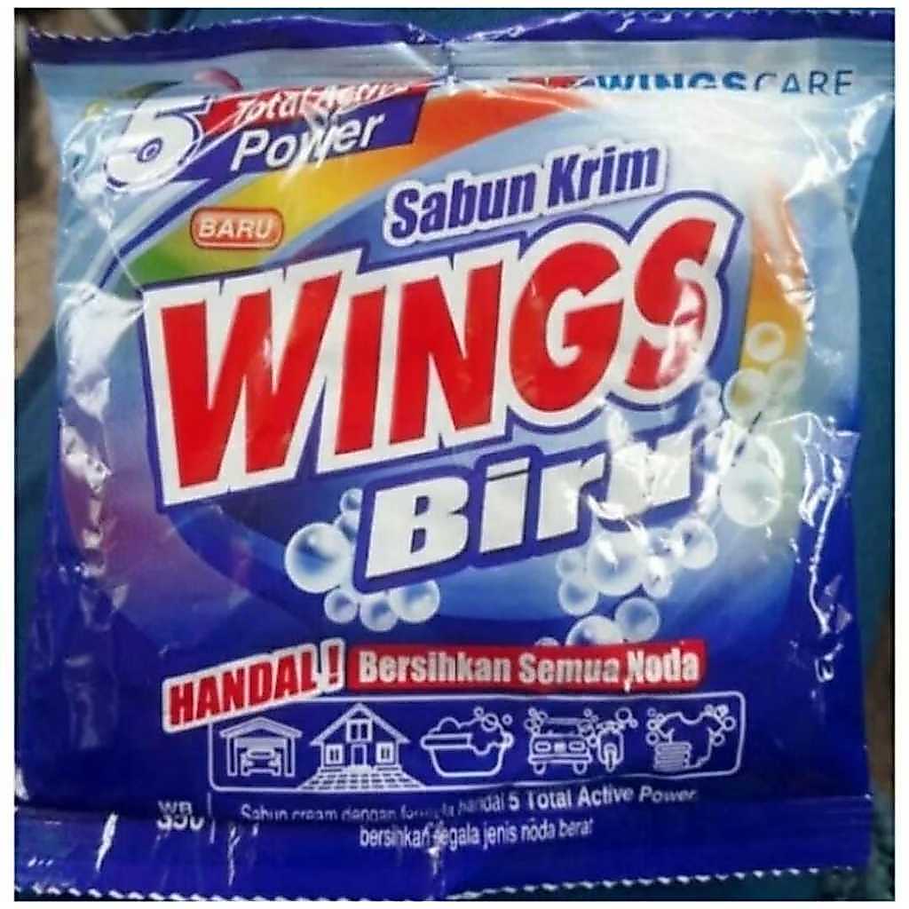 Sabun Colek Cream Wings Biru WB500