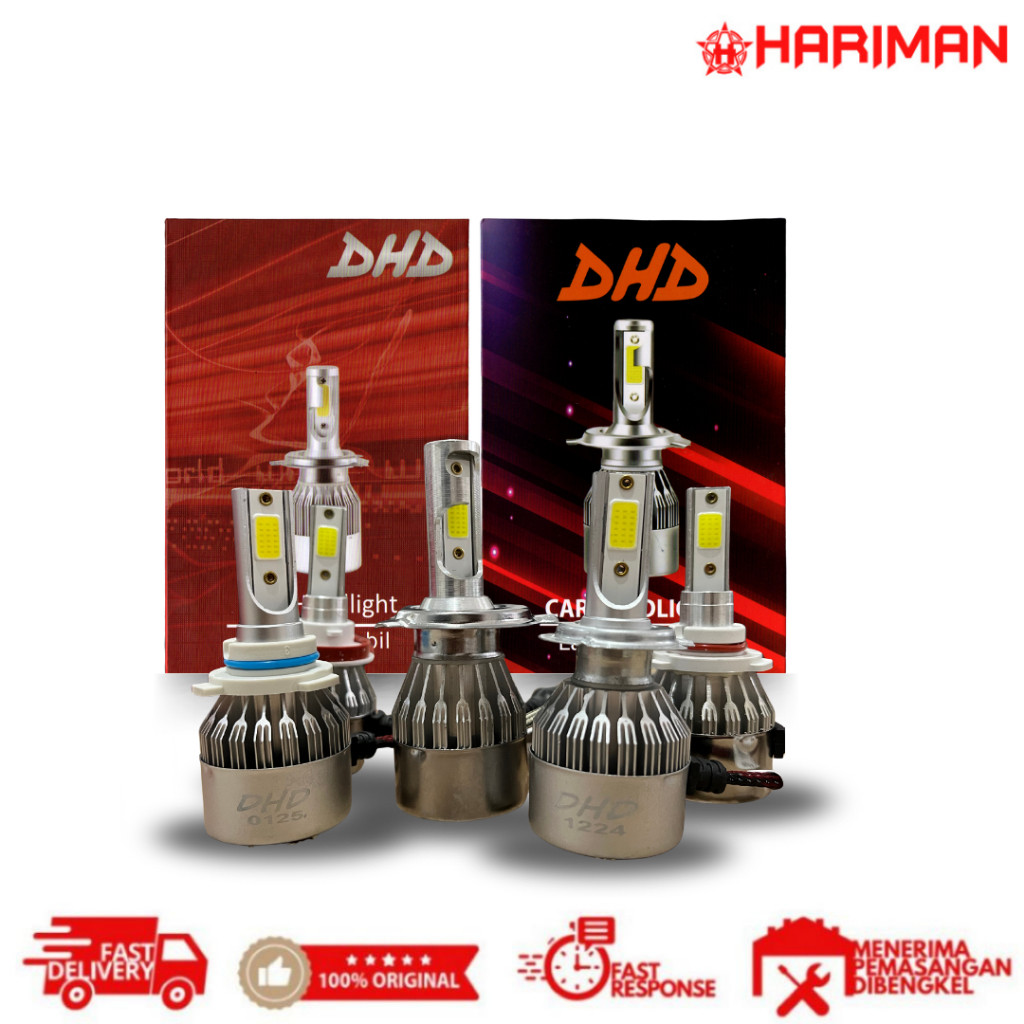 LED Headlight Lampu DHD H4 H11 H7 HB3 HB4